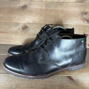 timberland richdale mens size 13 shoes black leather comfort chukka boots